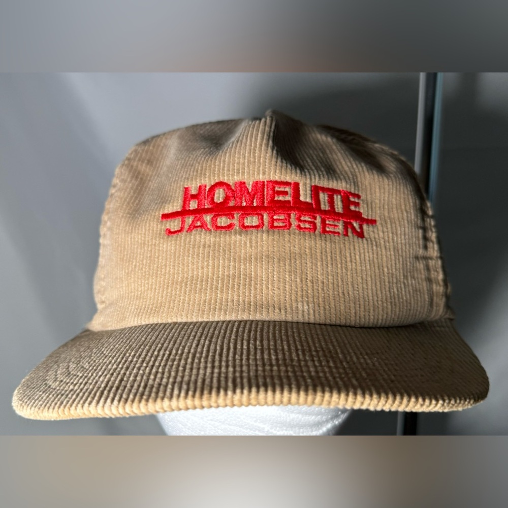 Vintage Homelite Jacobsen Corduroy Hat